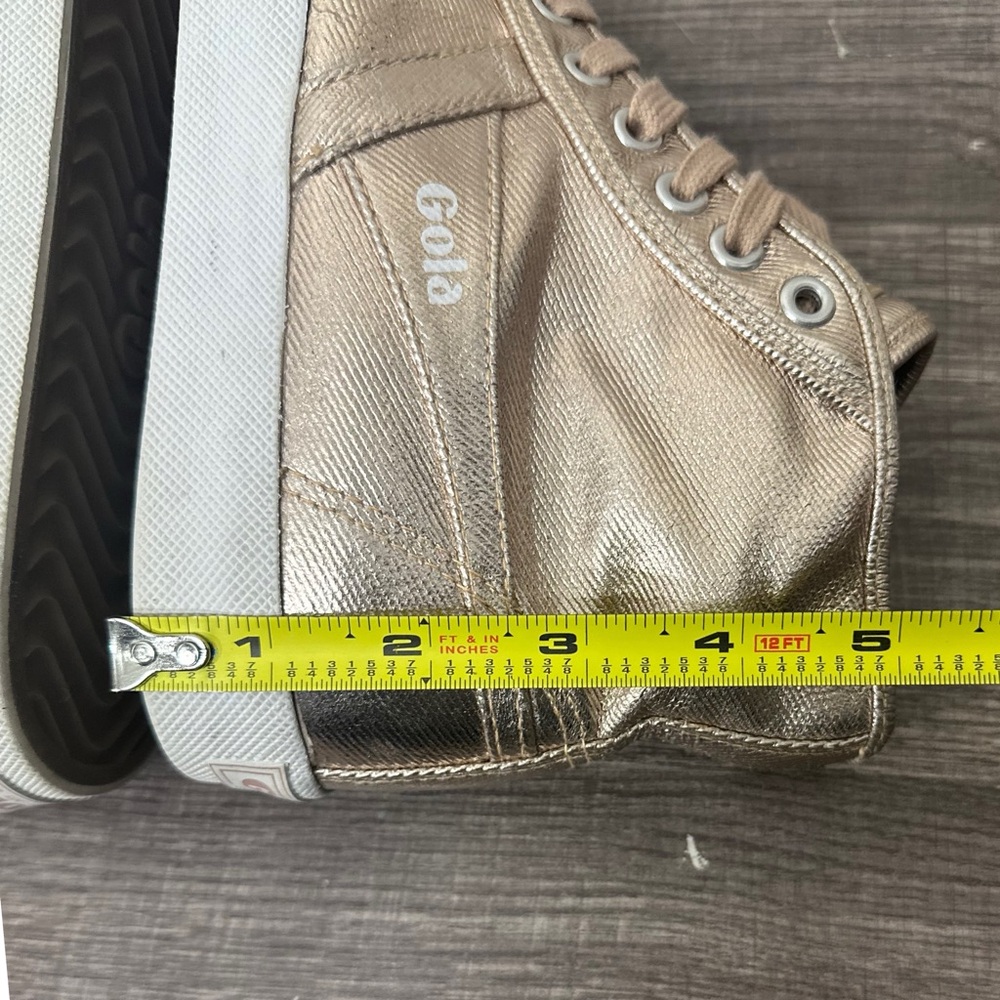 Gola Coaster Gold Metallic High Tops [S9711] - Picture 15 of 15
